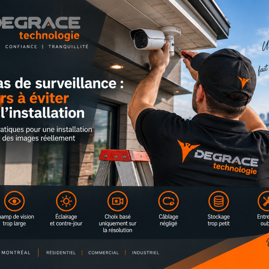 Installation de caméras de surveillance : 7 erreurs à éviter