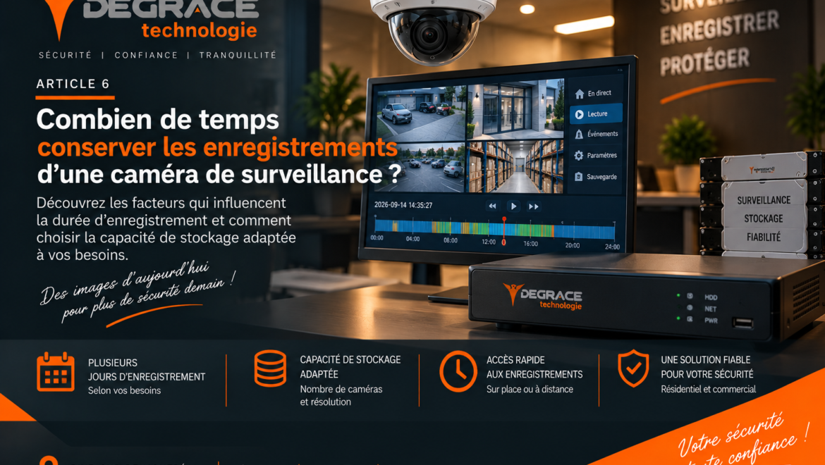 Combien de temps conserver les enregistrements d’une caméra de surveillance?